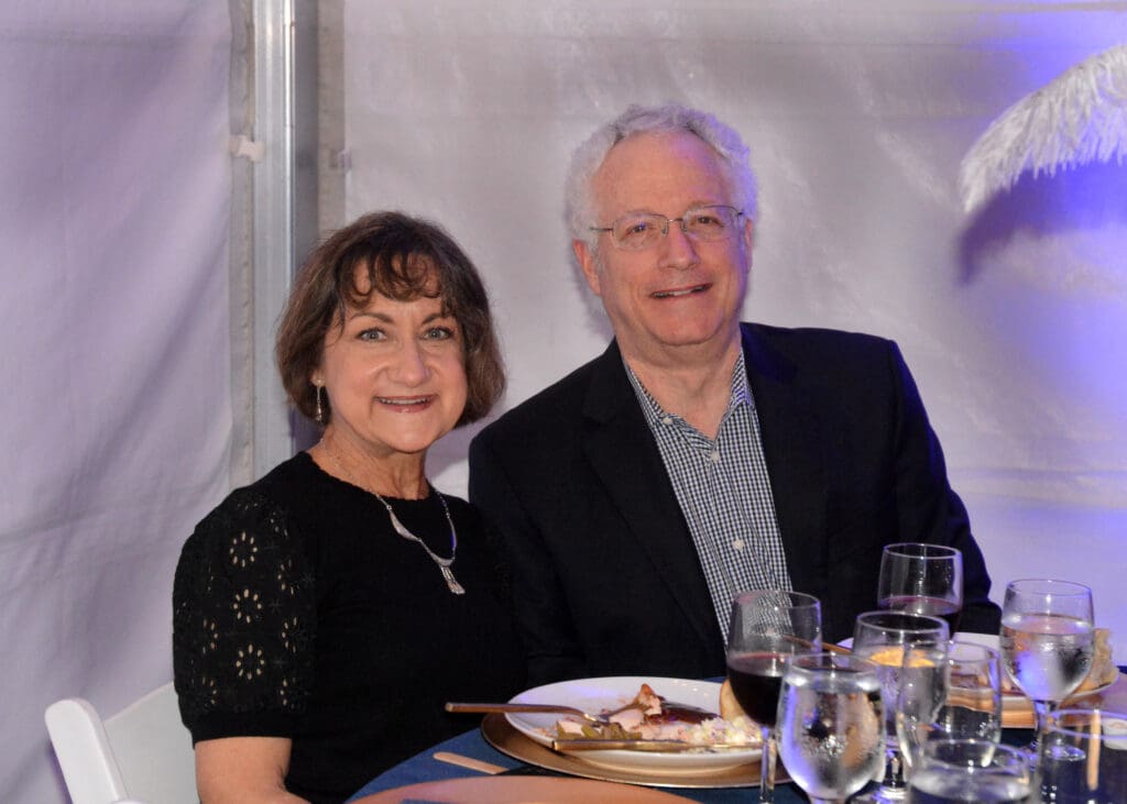 Jeri Dushkin and YTA board member Leland Dushkin at YTA's 2025 Bach, Beethoven & Barbecue gala, themed "The Stars at Night." (Photo courtesy of David Hopper)