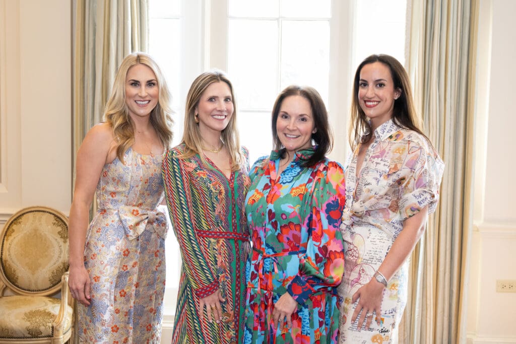 Kathryn Boeker, Cassandra Dalton, Rebecca Adler, Blair Kessler at Children's Museum Houston Friends and Family Luncheon. (Photo by Wilson Parish)