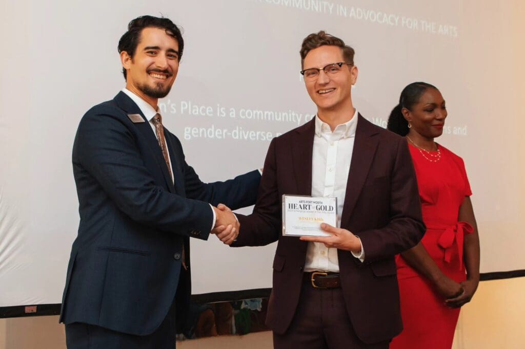 Wesley Kirk (right): "Bringing the arts community together is incredibly valuable." (Courtesy)