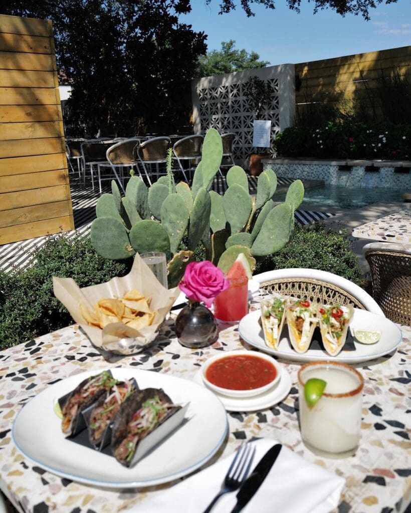 Maria's offers a vibrant, San Miguel-inspired patio perfect for sipping colorful cocktails and indulging in Mexican flavors. (Courtesy)