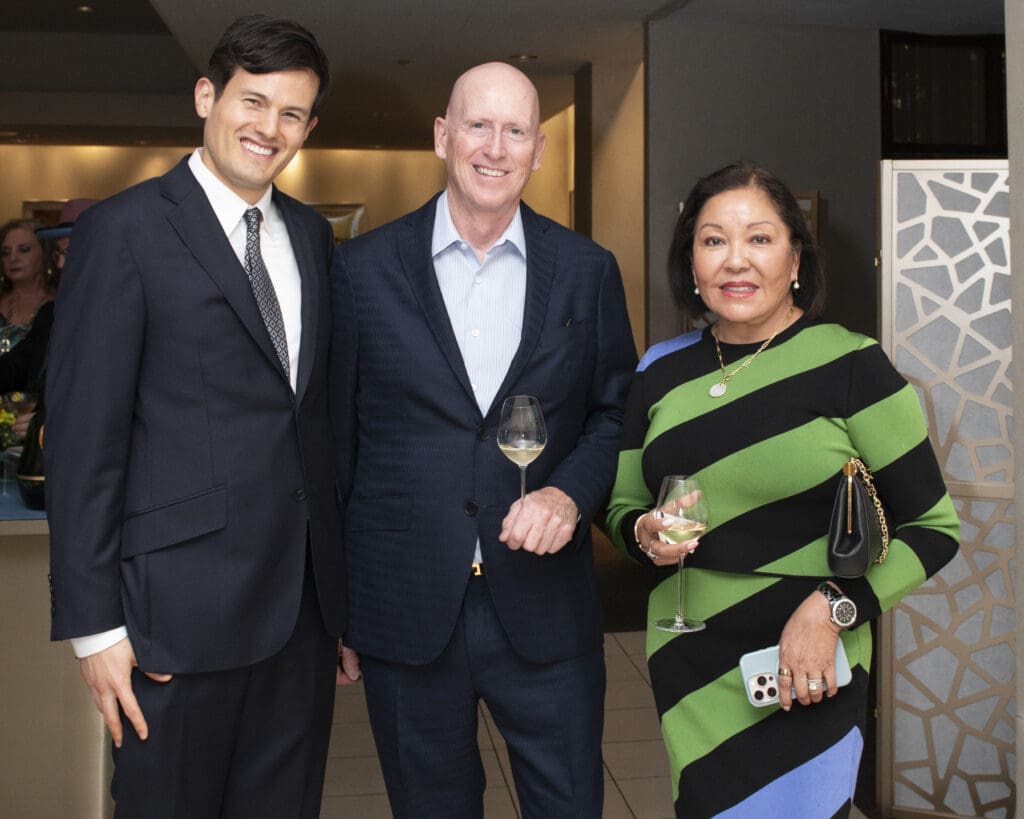 Michel Heredia, Rex Heckelman, and Maricela Heckelman (Photo by Tamytha Cameron )