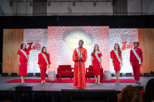 Miss Dallas, Stephanie Wendt – Miss Desoto, Caroline Cave – Miss Texas ,Annette Addo-Yobo – Miss Park Cities, Sarah Swift – Miss Richardson, Sadie Schiermeyer – Miss Spirit of Texas, Aliyah Birdow