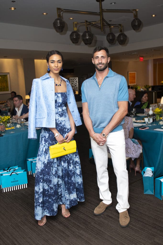 A model showcases Neiman Marcus spring fashion. (Photo by Tamytha Cameron )