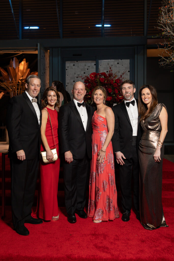 Robert & Sheridan Plumb, Josh & Jessica Kirklin, Ellis & Lauren McConn at the Houston Museum of Natural Science gala (Photo by Mike Rathke)
