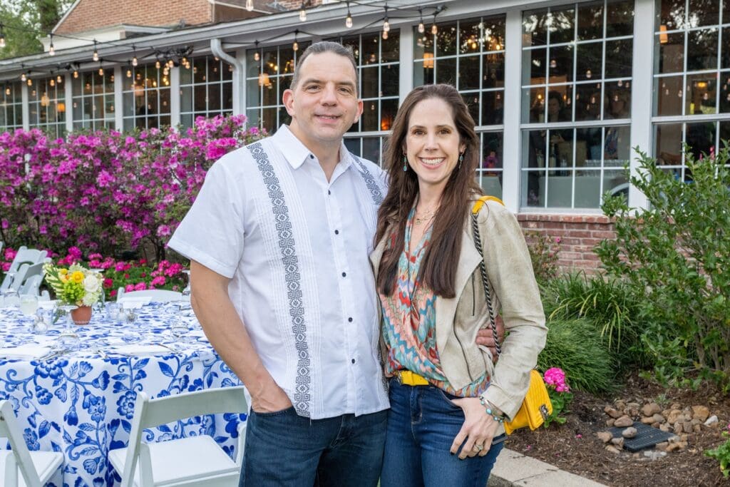 Rusty Rodgers, Jennifer Campo at The Houstonian 'Tribute to Mezcal' dinner. (Photo by Jacob Power)