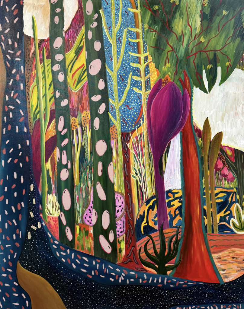 Anindita Dasguptas’ "Walk me through it all," 2024, at Daisha Board Gallery.