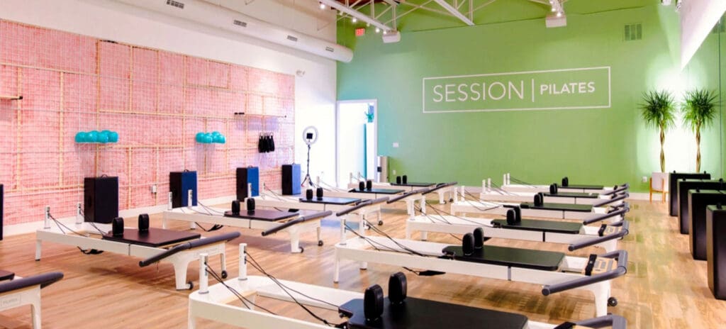 Session Pilates offers 50-minute classes on the reformer. An individual class costs $32, which seems like a worthy self-care investment to lengthen and strengthen. (Courtesy)