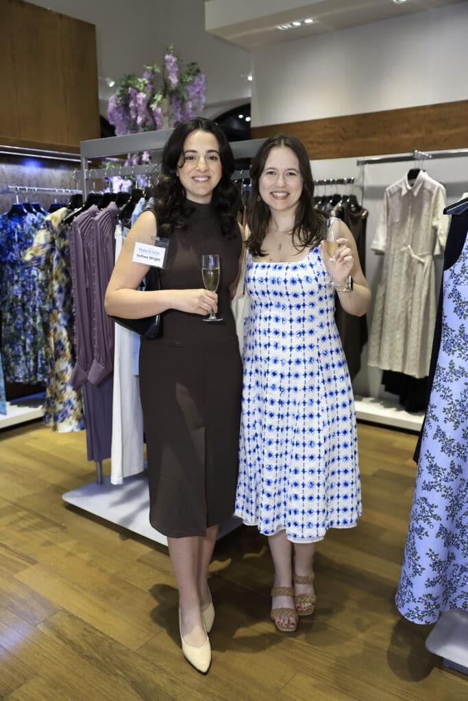 Sydney Wright, Anna King at the Elizabeth Anthony kick-off for the Make-A-Wish gala (Photo by Quy Tran)