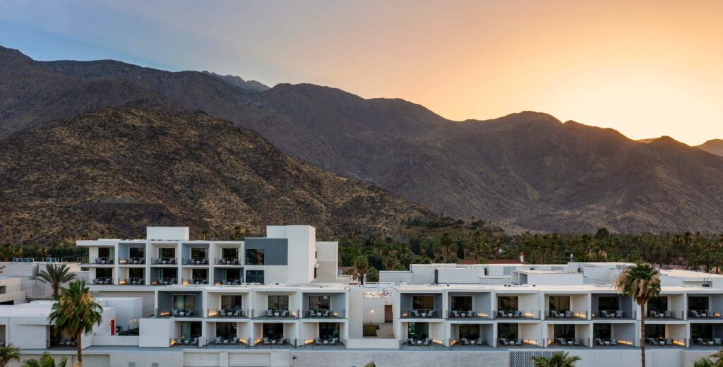 A collaboration between Hyatt and Dallas-based HALL Group, Thompson Palm Springs is now open in the California desert.