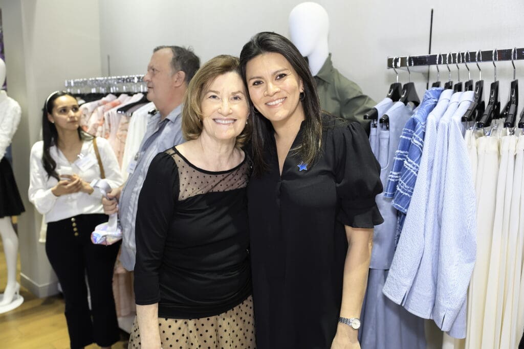 Terri Andrepont, Breeze Acevedo at the Elizabeth Anthony kick-off for the Make-A-Wish gala (Photo by Quy Tran)