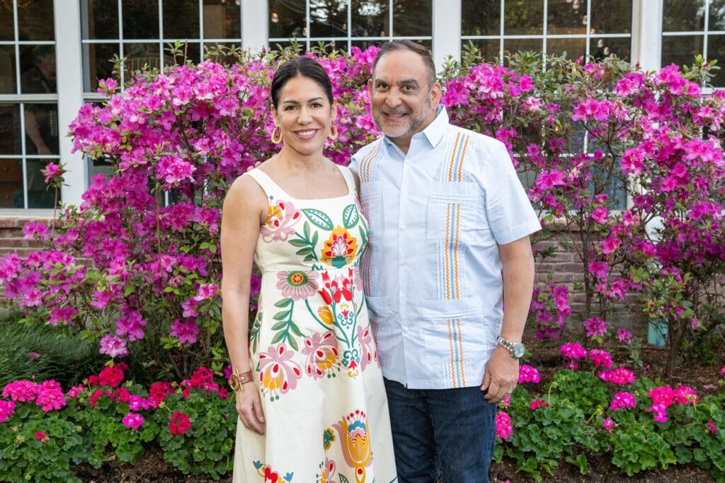 Theresa & Joe Garcia at The Houstonian 'Tribute to Mezcal' dinner. (Photo by Jacob Power)