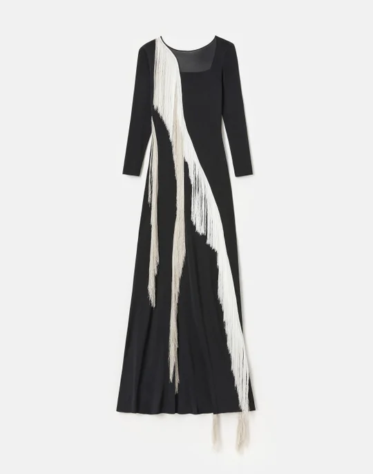 Lafayette 148 Fringe Dress (Photo by Khristio)