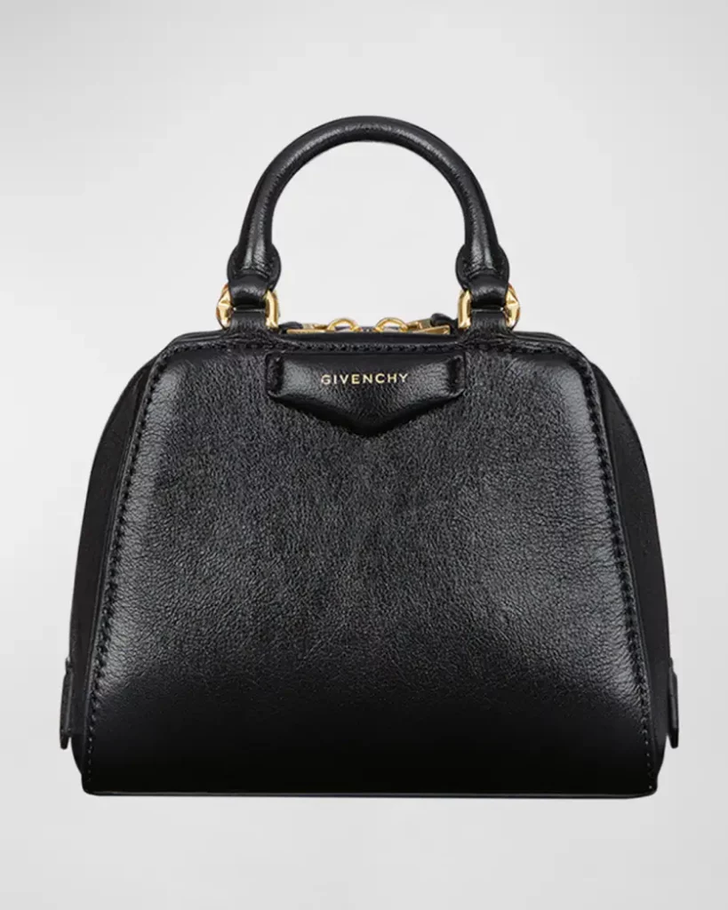 Givenchy Antigona Cube Nano Top-Handle Bag in Shiny Tumbled Leather (Photo by Khristio)