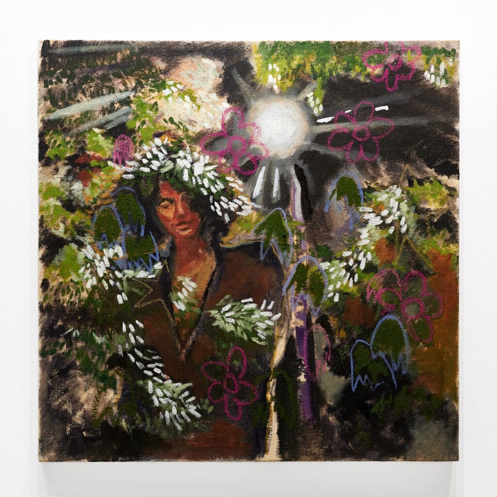 Alexis Pye's "I guess I'll be fine," 2024, at Inman Gallery (Photo by Jake Eshelman)