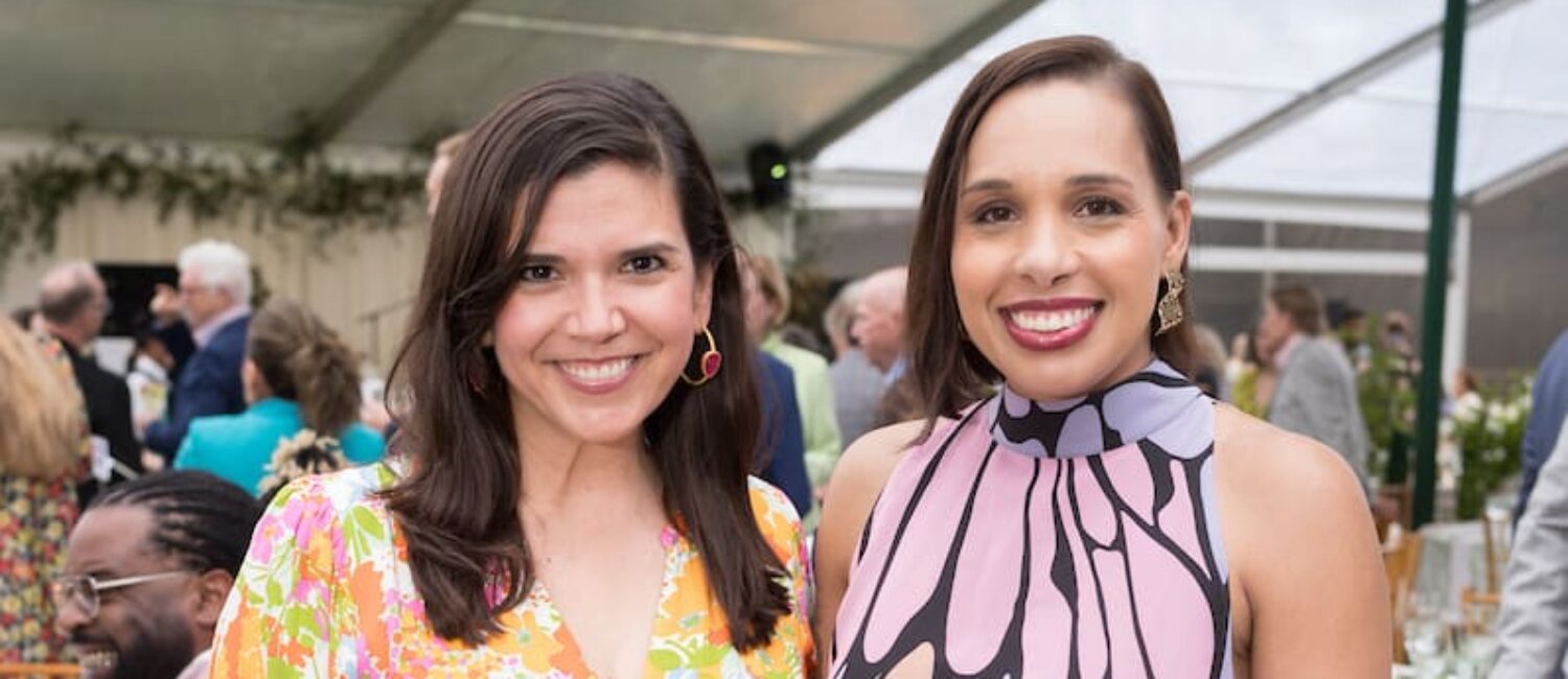 Gloria Bounds, Lacey Dalcour Salas at the Trees for Houston Root Ball. (Photo by Daniel Ortiz)