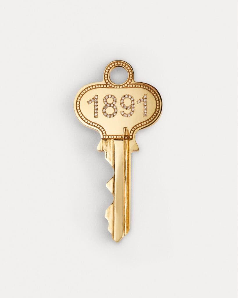 Inset with diamonds or sapphires, each solid gold key ranges from $5,400 to $6,500, depending on the gemstones.