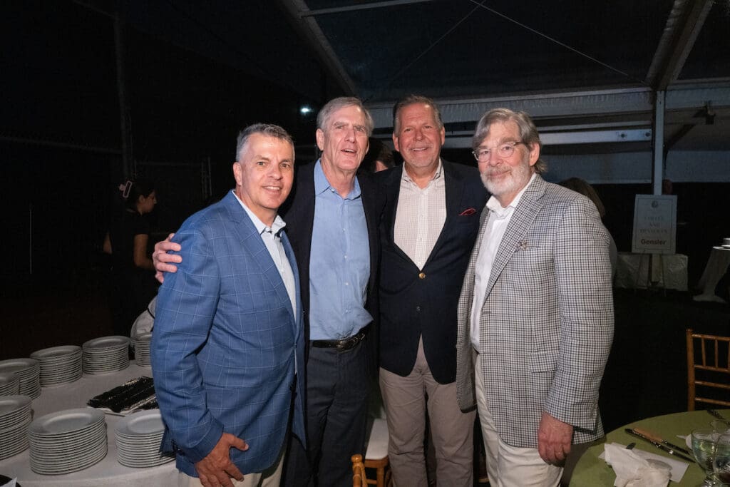  Barry Ward, Doug Knaus, Brad Freels, David Hightower at the Trees for Houston Root Ball. (Photo by Daniel Ortiz)