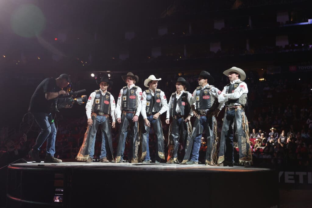 The Ariat Texas Rattlers, based in Fort Worth, return to the 2025 PBR World Finals with a stacked international roster and their sights set on a championship run. (Photo by Bull Stock Media)