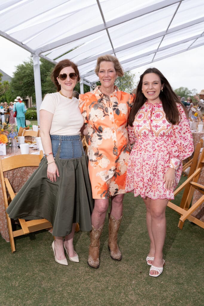 Jenna Lindley, Shelli Lindley, Jayme Hunt at the US Men's Clay Court Championship tennis luncheon at River Oaks Country Club (Photo by Daniel Ortiz)