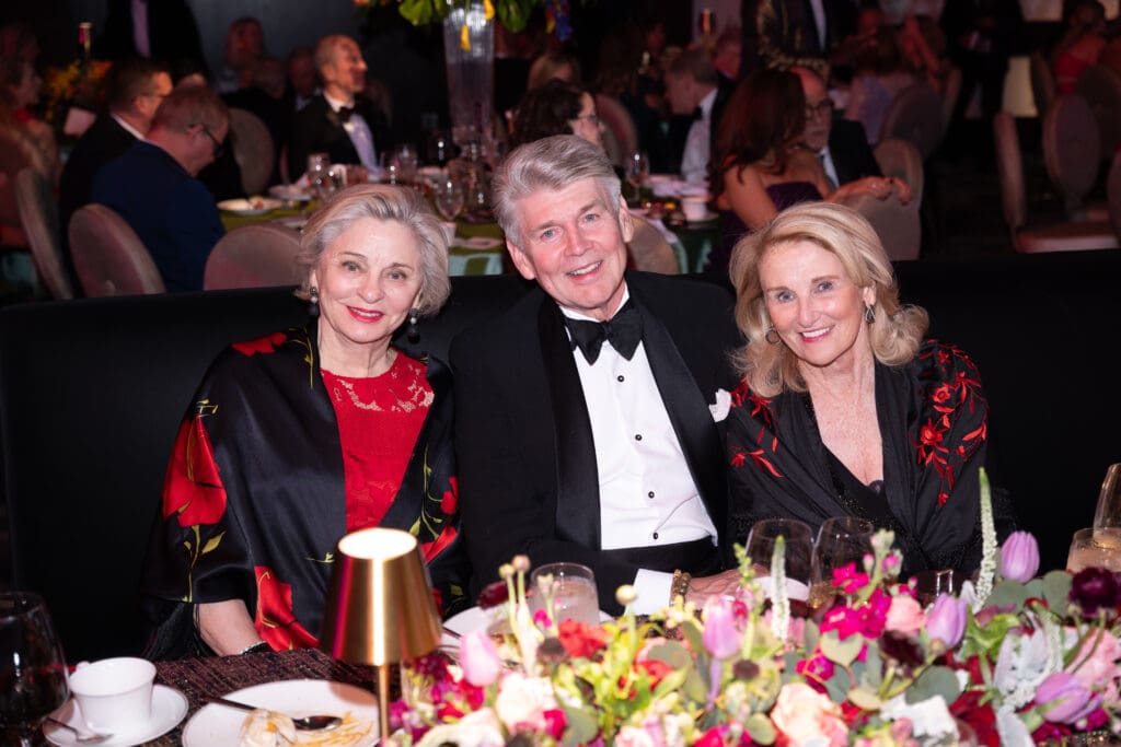 Beth Madison, Dr. Steve Hamilton, Denise Monteleone at the Alley Theatre 'Tango Ball' (Photo by Daniel Ort)iz)