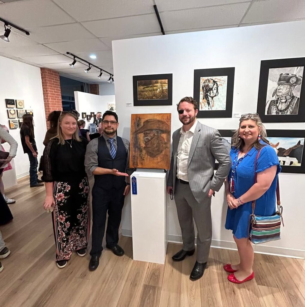 Stephanie Hernandez's “A Cowboy’s Solitude” was selected by Congressman Dan Crenshaw to represent TX-02 in the Cannon Tunnel. He said it will stand out because of its colors. (Photo courtesy of Dan Crenshaw)