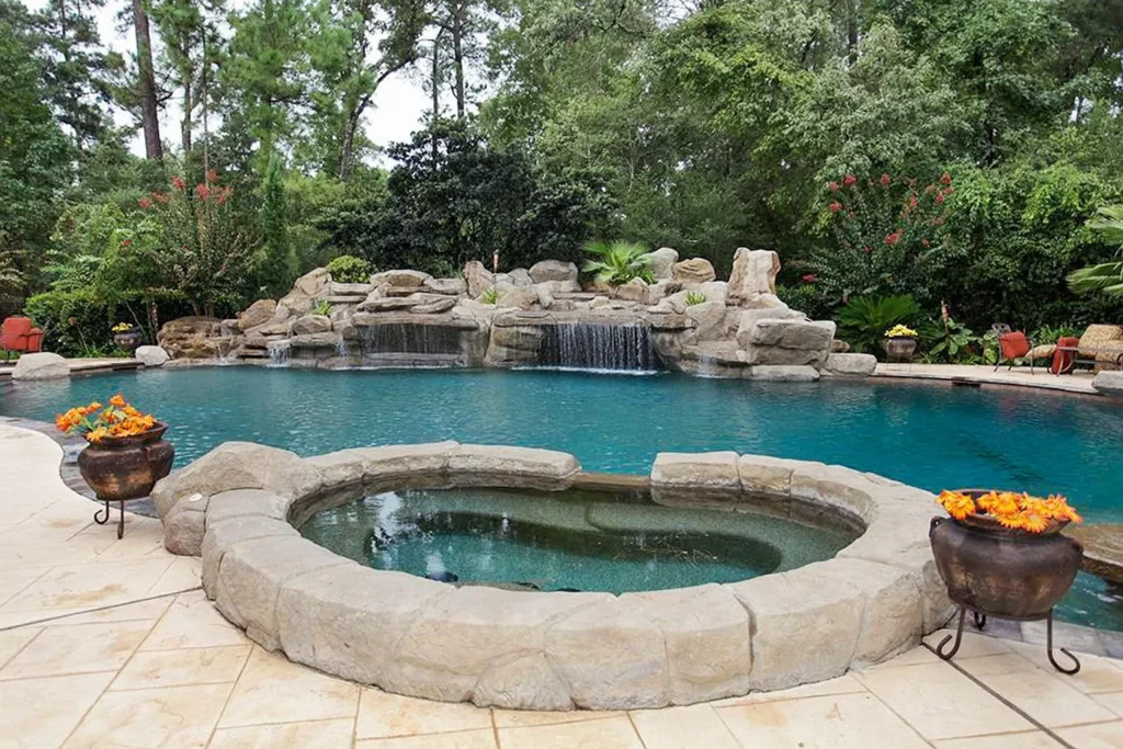 Peep the peaceful waterfalls bubbling over at 23 Villeroy Way. 