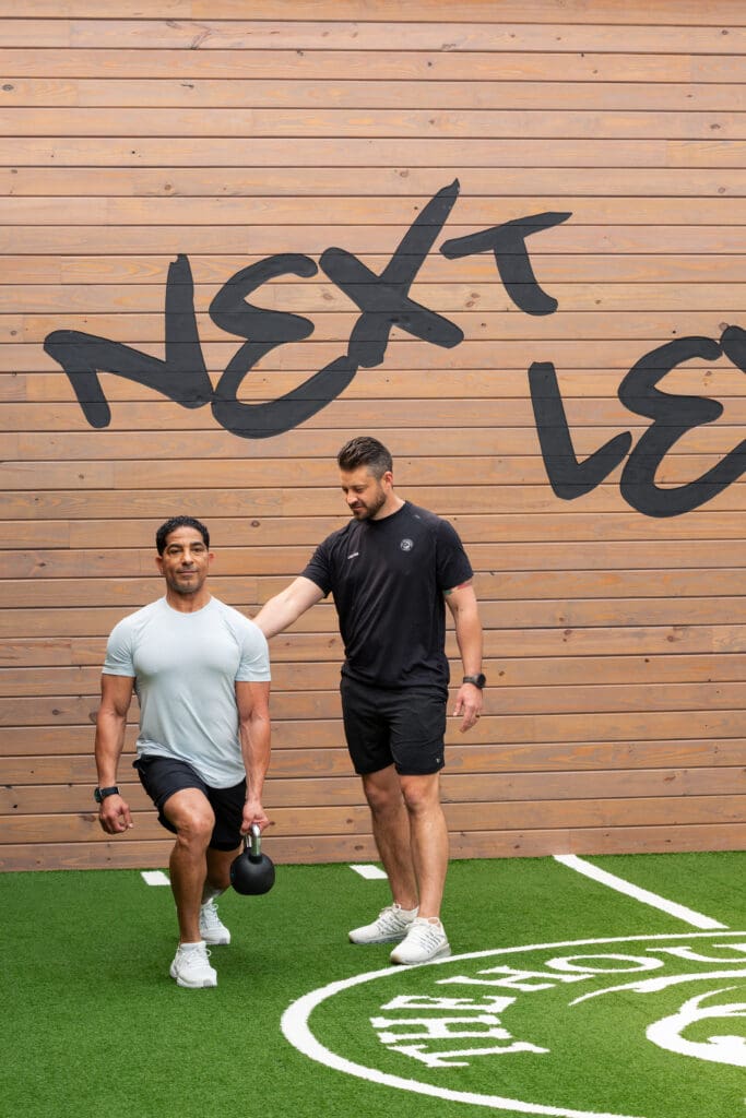 Certified Personal Trainers lead guests through body-changing workouts focusing on strength and core conditioning. (Photo by Emil Jraissati, 5+8)