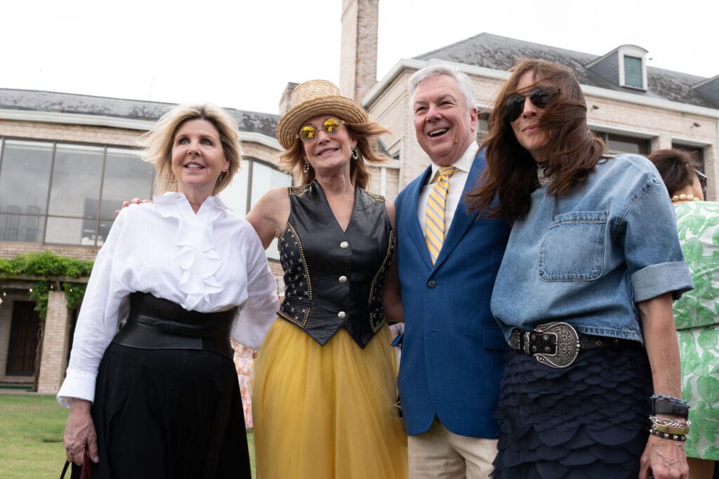 Penne Weidig, Holly Waltrip, Norman Lewis, Leah Little Hale at the US Men's Clay Court Championship tennis luncheon at River Oaks Country Club (Photo by Daniel Ortiz)
