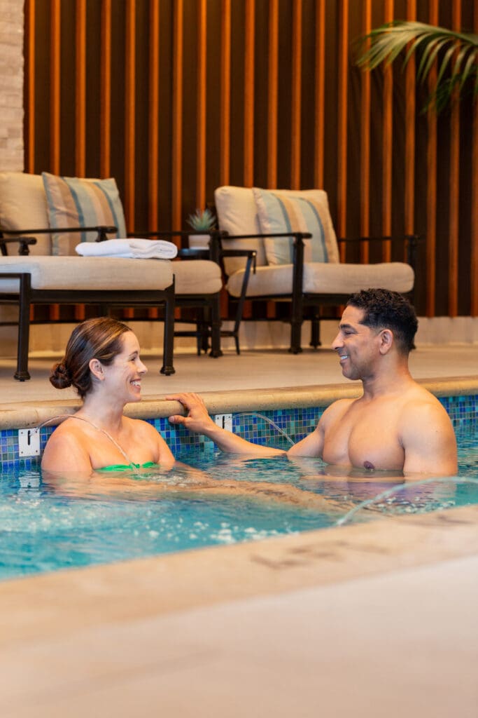 Trellis Spa offers pools, lounge areas and saunas, allowing guests to relax for a few hours or the whole day. (Photo by Emil Jraissati, 5+8)