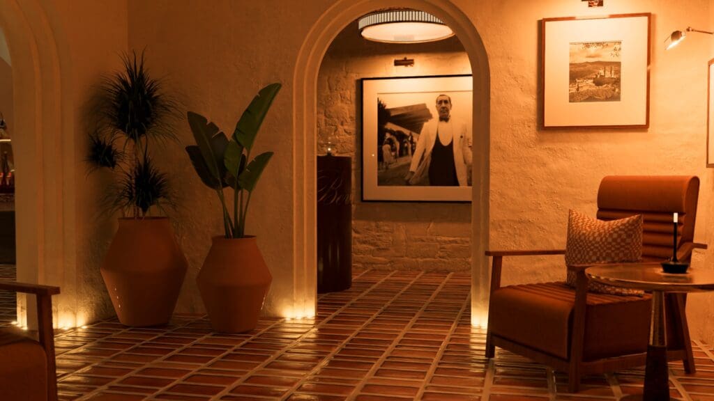 Thoughtful lighting and rich materials add warmth to Beverly’s Downtown’s underground space. (Courtesy)