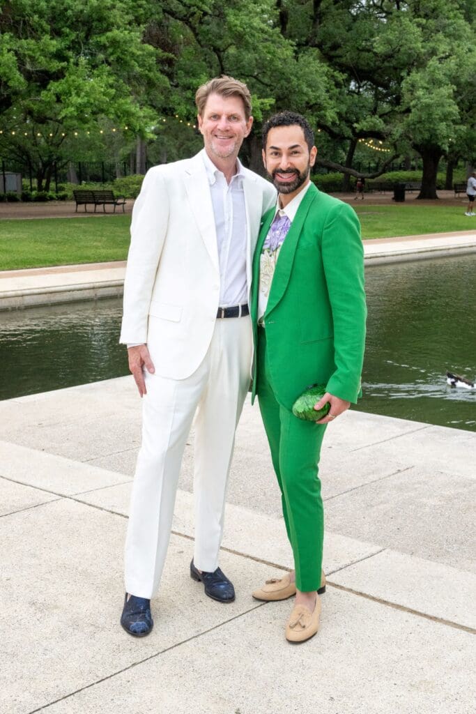 Bill Baldwin & Fady Armanious at Hermann Park Conservancy's Evening in the Park. (Photo by Jacob Power)