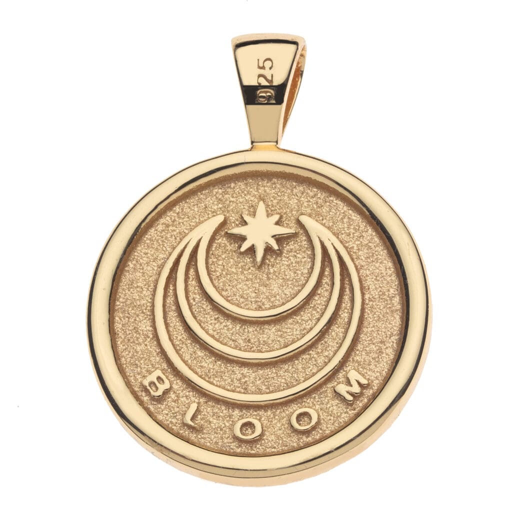 BLOOM Small Embellished Pendant Coin ($298) (Courtesy)