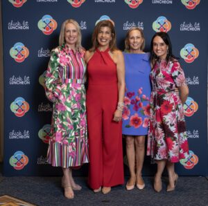 Chick Lit Luncheon co-chair Kelley Schadt, Hoda Kotb, co-chair Alison Malone, and CPD President and CEO Joanna Clarke (Photo by Tamytha Cameron, Celeste Cass, Thomas Garza, and Nate Rehlander) (Photo by Tamytha Cameron, Celeste Cass, Thomas Garza, and Nate Rehlander)