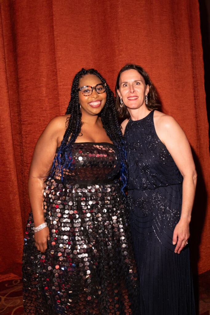 Deborah D.E.E.P. Mouton, Meg Booth at Performing Arts Houston's Kaleidoscope Ball  (Photo by Daniel Ortiz)