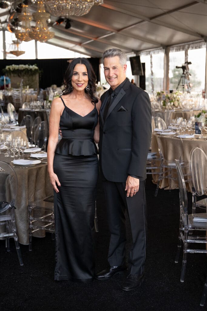 Denise Fennell, Rick Pasqualone at Stages' 'Rhinestone Cowboys & Golden Vikings' gala (Photo by Wilson Parish)