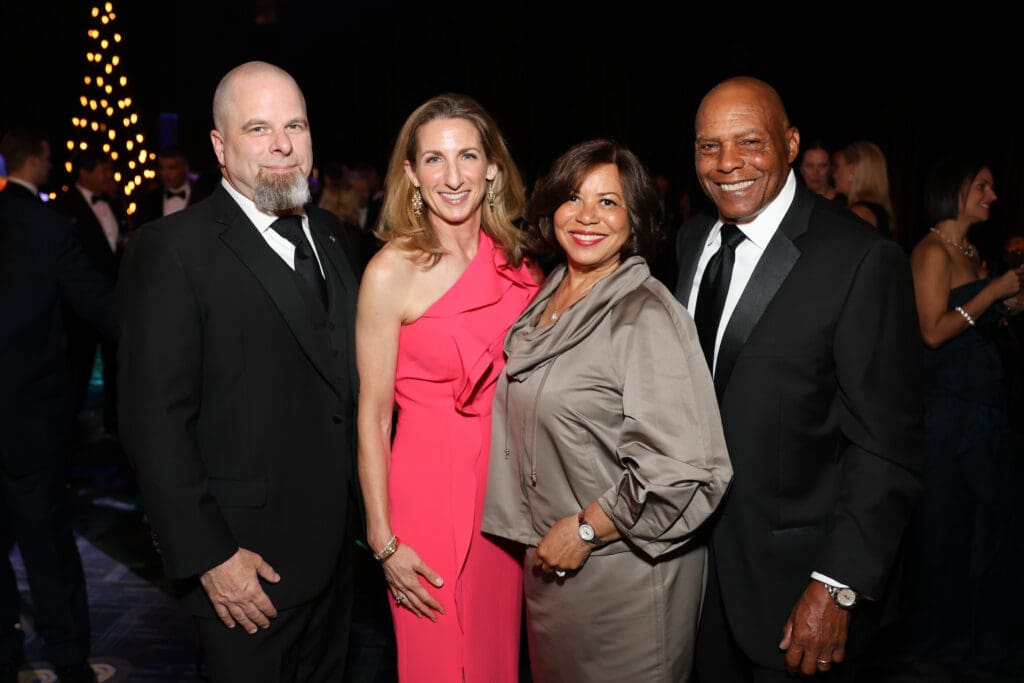 Dr. Jamie & Suzanne McCarthy, Valerie & Sam Golden at the Memorial Hermann Foundation gala. (Photo by Priscilla Dickson)