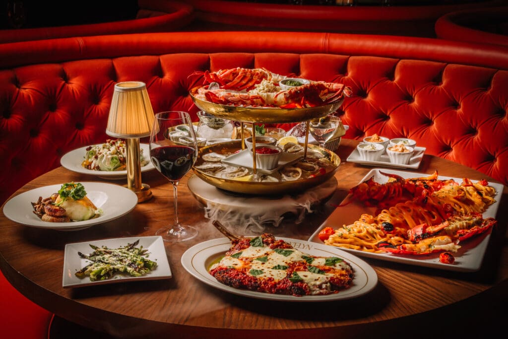 Inspired by classic Hollywood steakhouses, EVELYN's menu features all kinds of steaks, seafood, fresh salads, and indulgent sides. (Photo by Chase Hall)