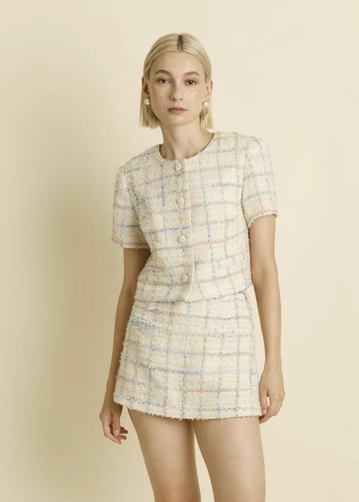 Matching sets and trend-forward pieces make Esther Penn a go-to for effortless spring style. (Courtesy)