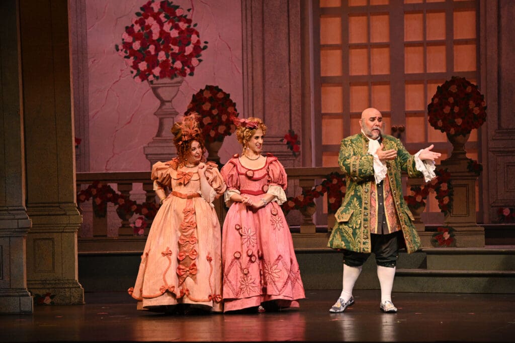 Cinderella's evil stepsisters were encouraged by their father instead of mother in this performance. (Photo by Fort Worth Opera)