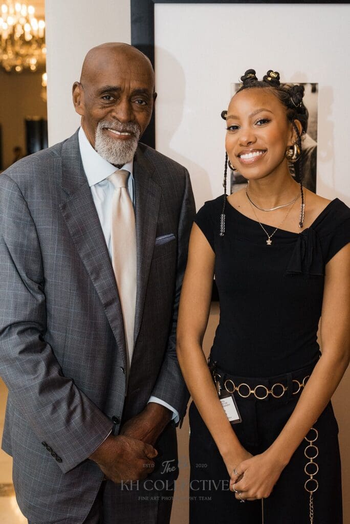 Earlie Hudnall, Asia Estelle at the Houston Center for Photography 2025 Auction & Gala (Photo by Kelly Hornberger Photography)