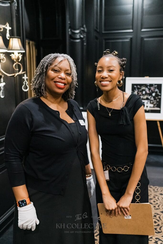 Theresa Marshall, Asisa Estelle at the Houston Center for Photography 2025 Auction & Gala (Photo by Kelly Hornberger Photography)