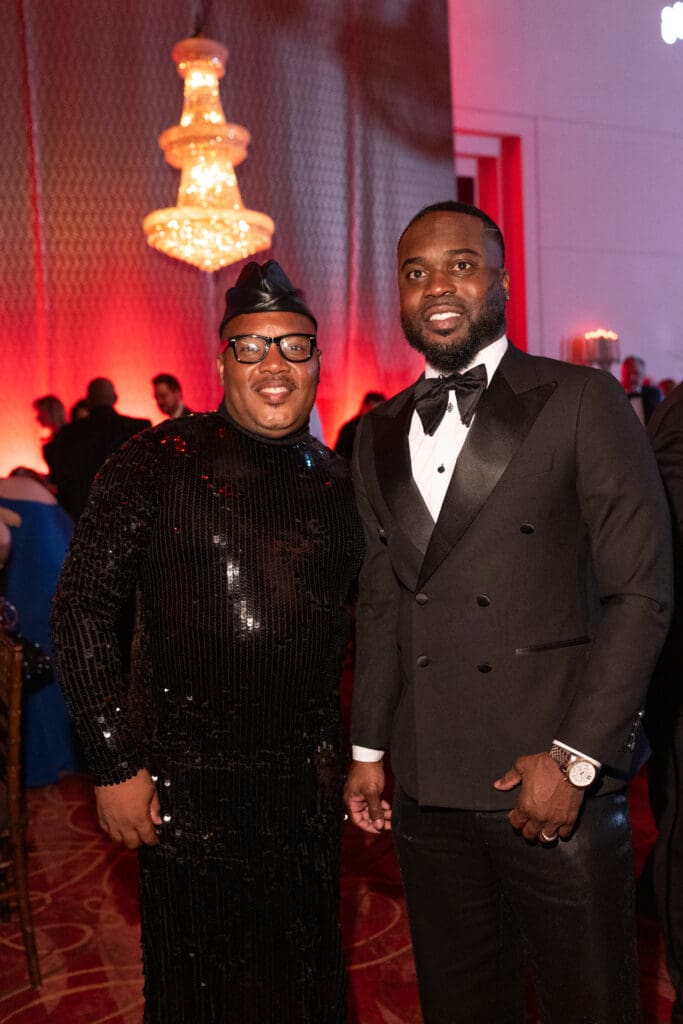 Harrison Guy & Adrian Homer at Performing Arts Houston's Kaleidoscope Ball  (Photo by Daniel Ortiz)