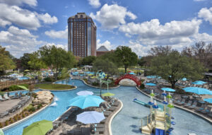 Hilton Anatole Pool Aerial
