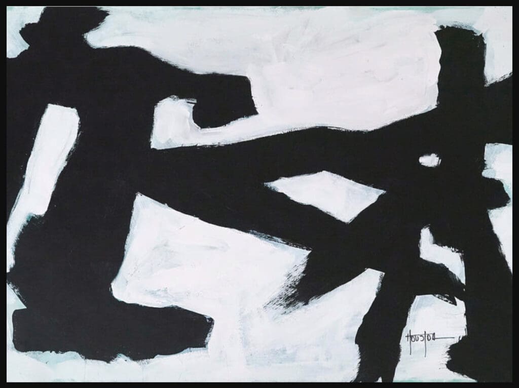 Dan Houston's "Love Dance," 2017, on view at Gensler Houston headquarters. (Courtesy the Guess Lawson Collection)