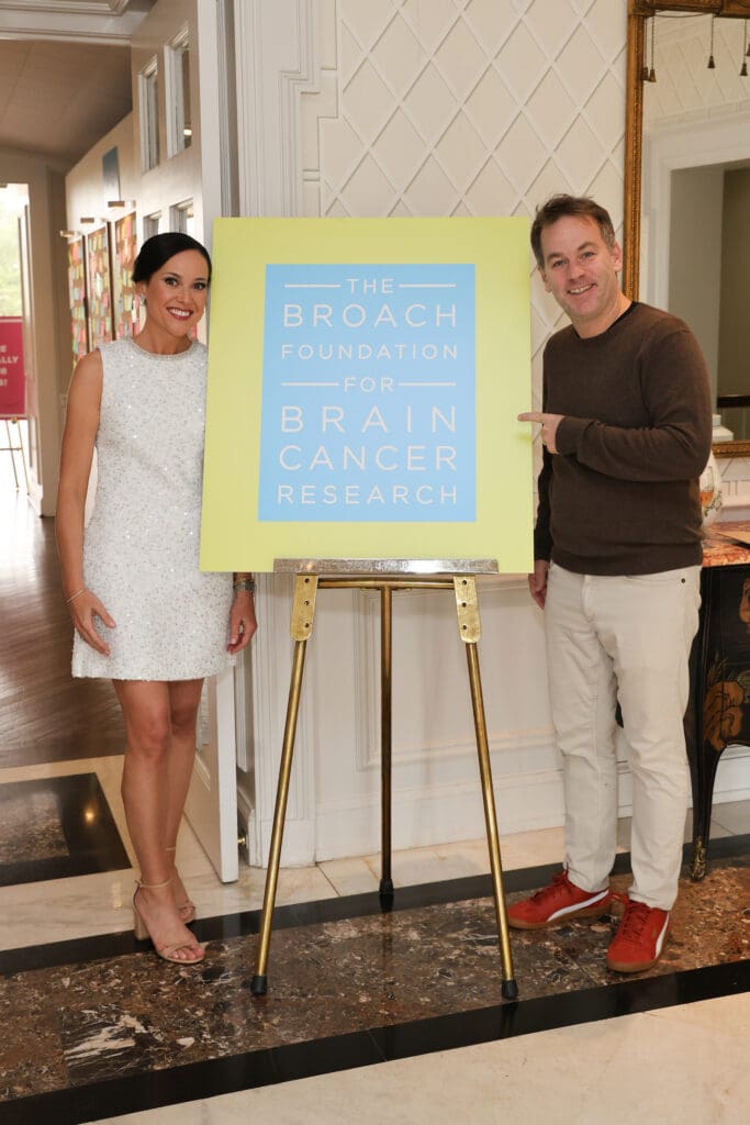 Jamie Broach Byrd, comedian Mike Birbiglia at The Broach Foundation dinner. (Photo by Priscilla Dickson)