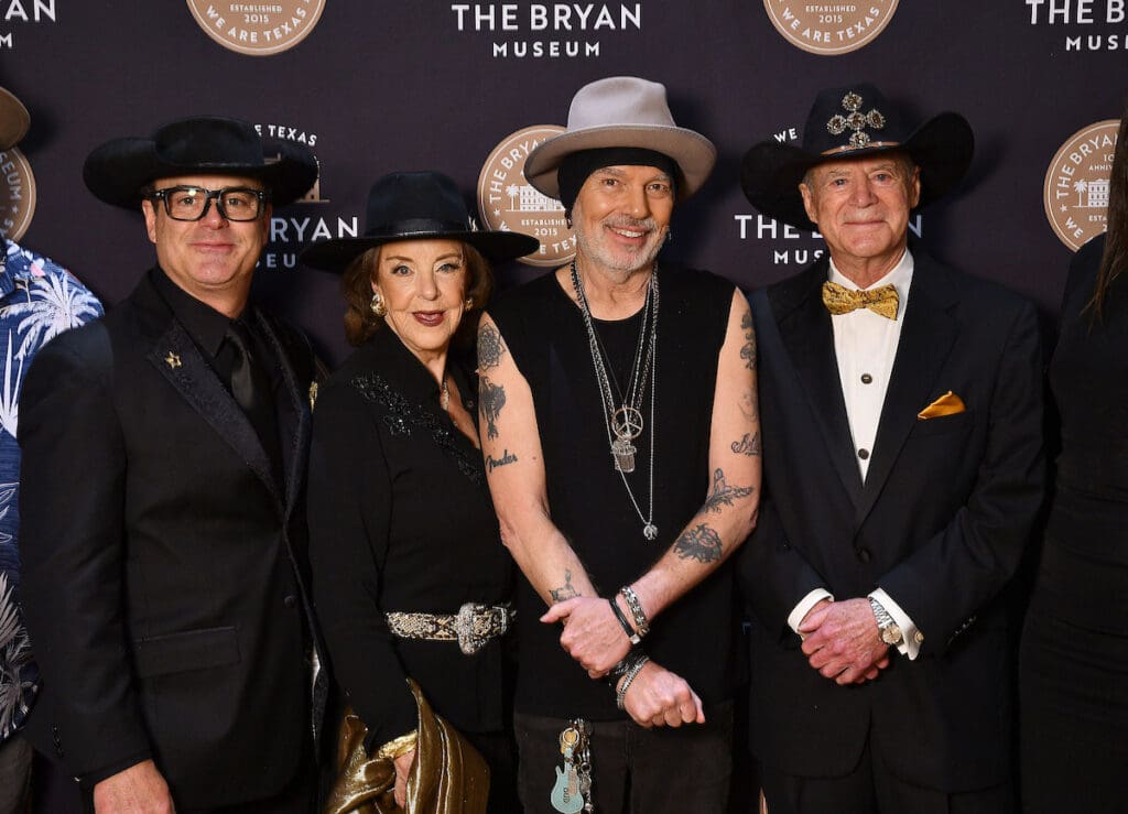 John Bryan, Mary Jon Bryan, Billy Bob thornton, J.P. Bryan at The Bryan Museum Wildcatters Gala (Photo by Dave Rossman)