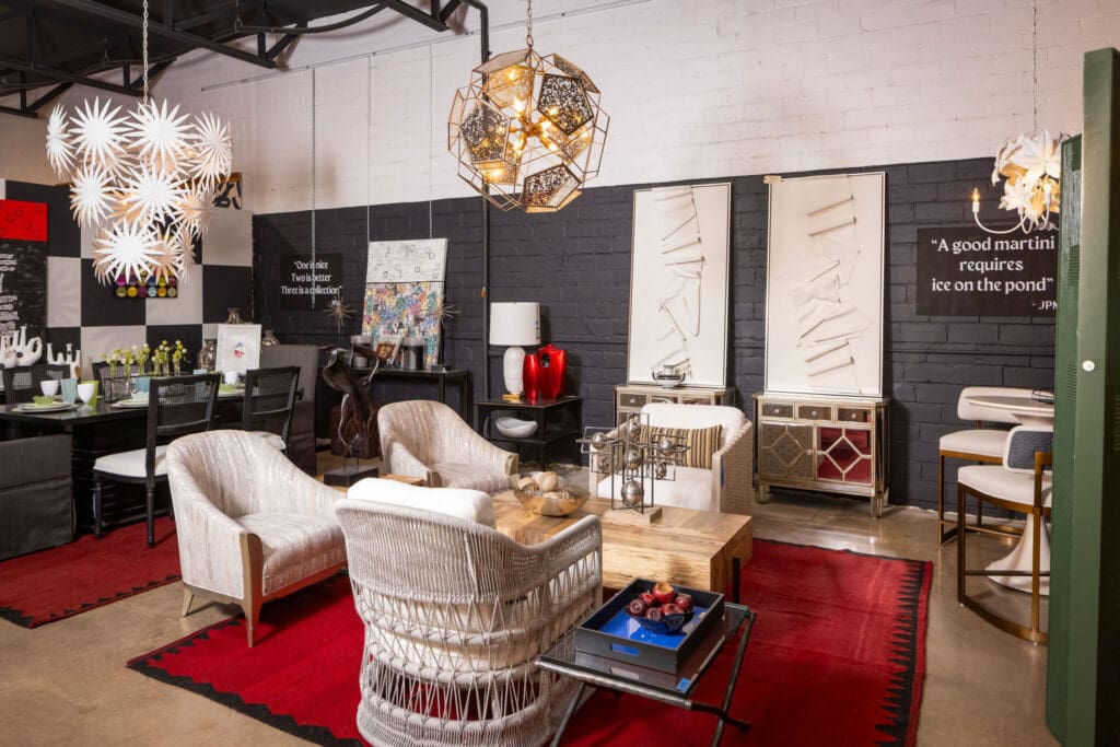 John Phifer Marks Interiors' vignette (Photo by Aaron Dougherty Photography)