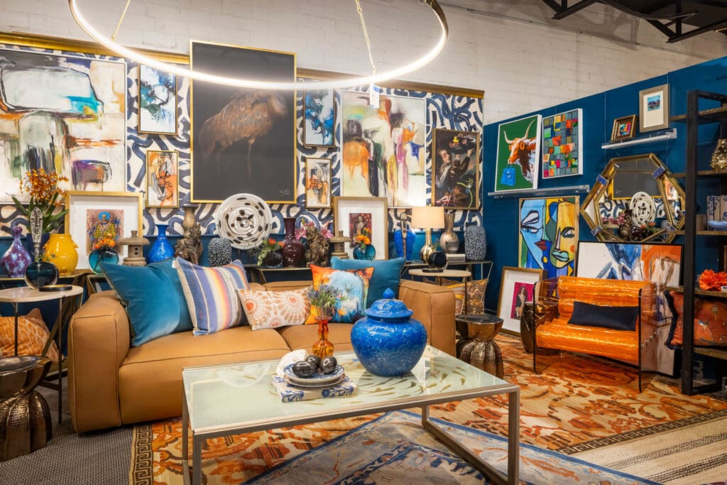 Kelly O'Neal Interiors' vignette (Photo by Aaron Dougherty Photography)