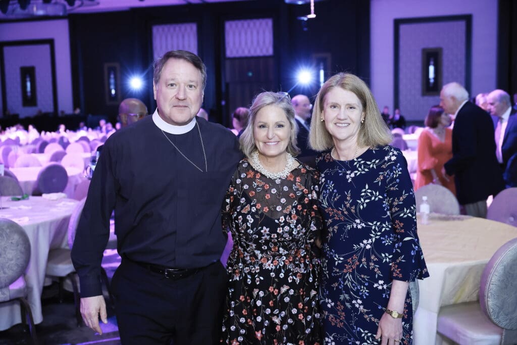 The Rev. Russell Levenson & Laura Levenson, Michelle Shonbeck at the Christian Community Service Center’s Azalea Gala. 