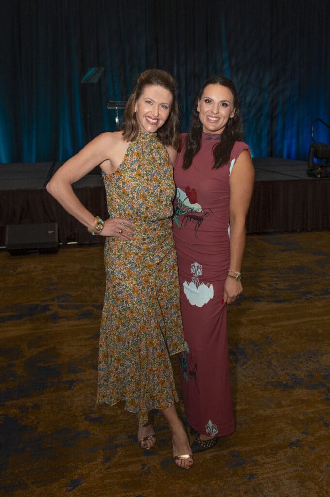 Luncheon emcee Shelly Slater and featured speaker Alex Snodgrass (Photo by Tamytha Cameron and Celeste Cass)